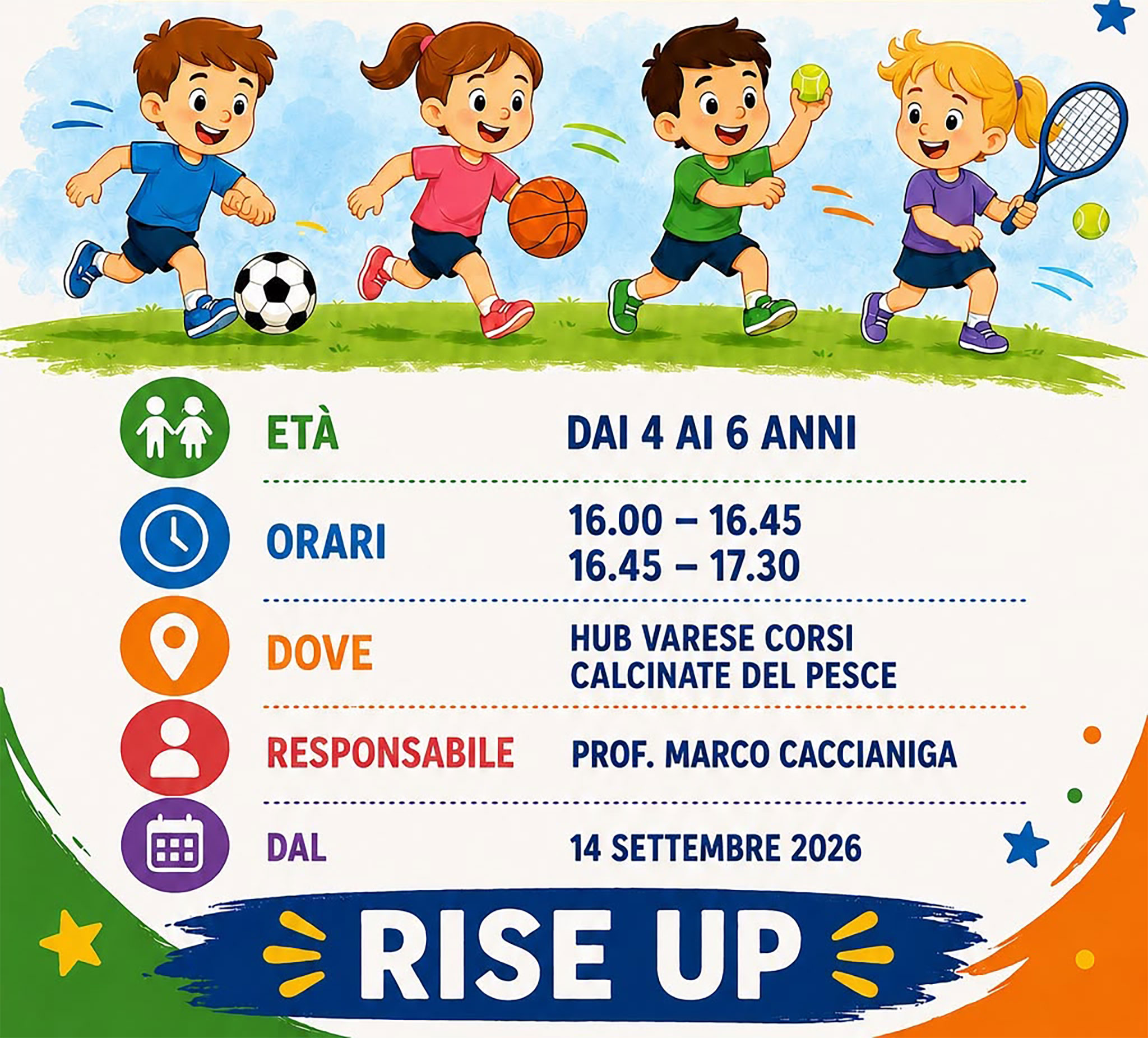 Progetto Bimbo Multisport Varese Corsi